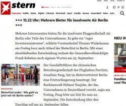 Finanzen.net Mehrere Bieter für insolvente Air Berlin_klein